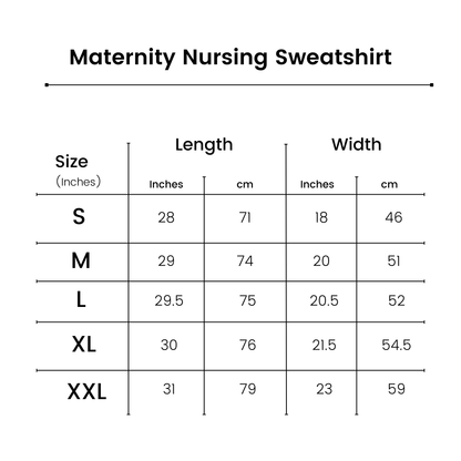 Maternity Nursing Fleece Sweatshirt