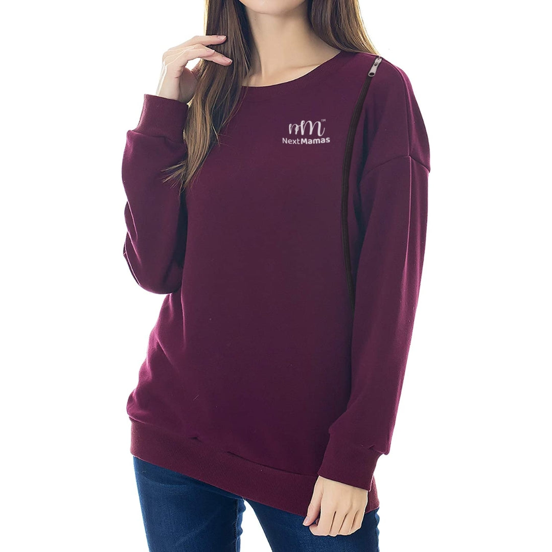 Maternity Nursing Fleece Sweatshirt