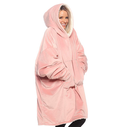 Oversized Hoodie For Adults &amp; Kids  |  Microfiber &amp; Sherpa Wearable Blanket. - NextMamas