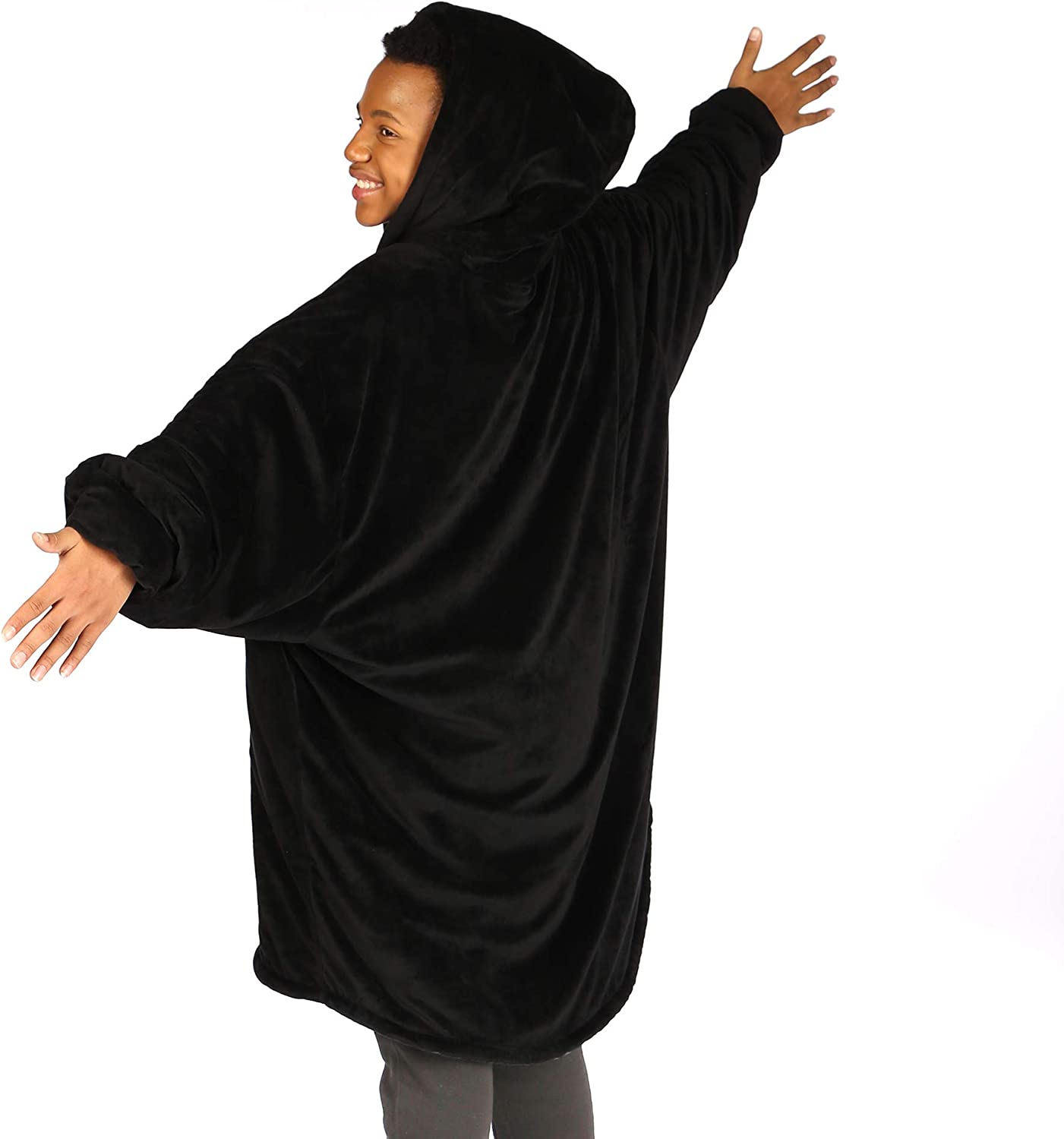 Oversized Hoodie For Adults &amp; Kids  |  Microfiber &amp; Sherpa Wearable Blanket. - NextMamas