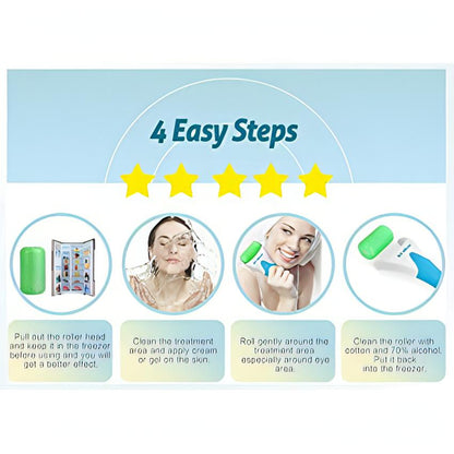 Ice Roller for Face and Eyes Puffiness | Pain Relief and Minor Injury, Skin Care Products with 2 Roller. - NextMamas