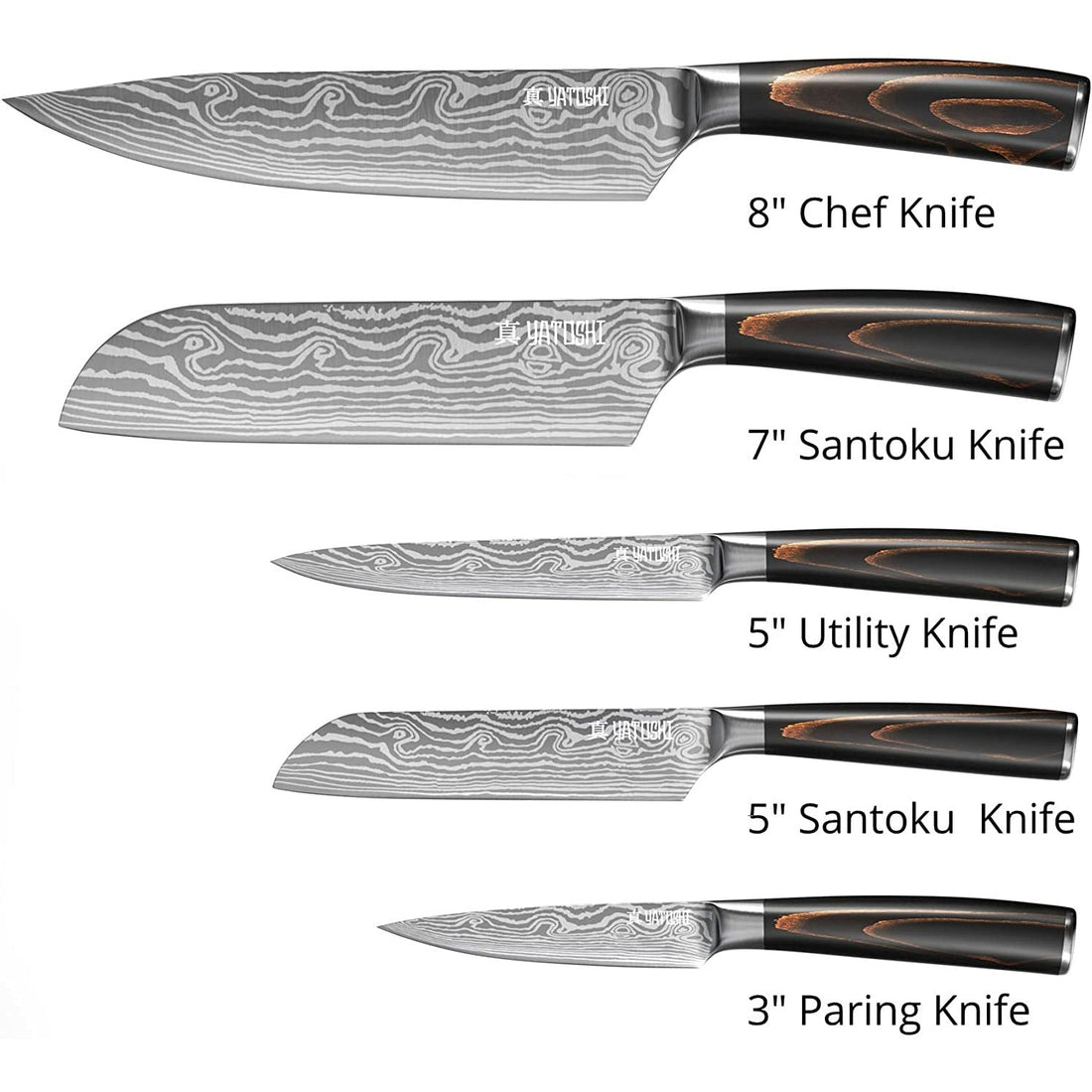 5-Piece Japanese Kitchen Knife Set – Ultra Sharp &amp; Professional - NextMamas