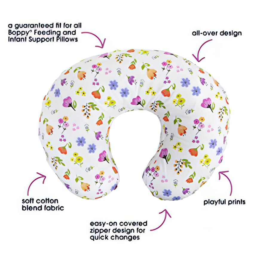Nursing Pillow with Cover | Cotton Blend Fabric - NextMamas
