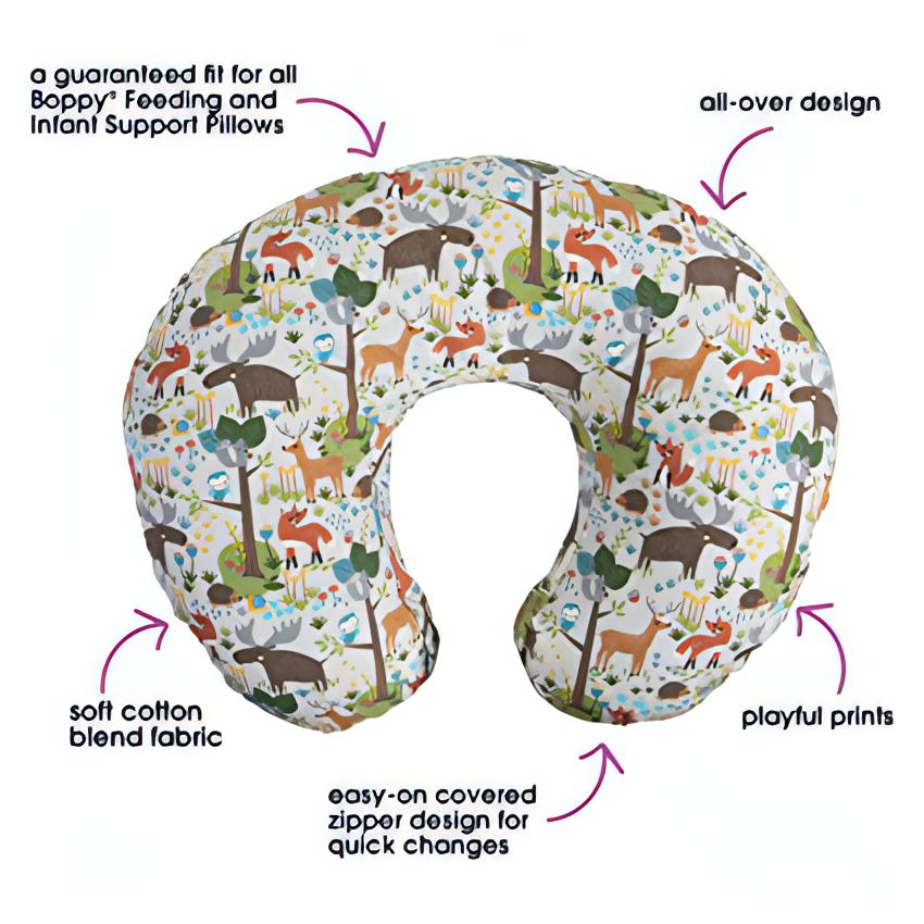 Nursing Pillow with Cover | Cotton Blend Fabric - NextMamas