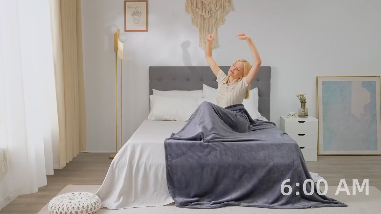 Sherpa Fleece Throw Blanket for Couch