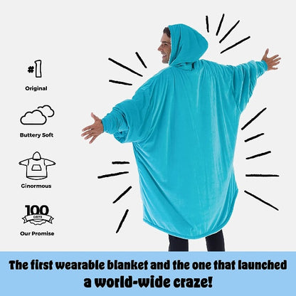 Oversized Hoodie For Adults &amp; Kids  |  Microfiber &amp; Sherpa Wearable Blanket. - NextMamas
