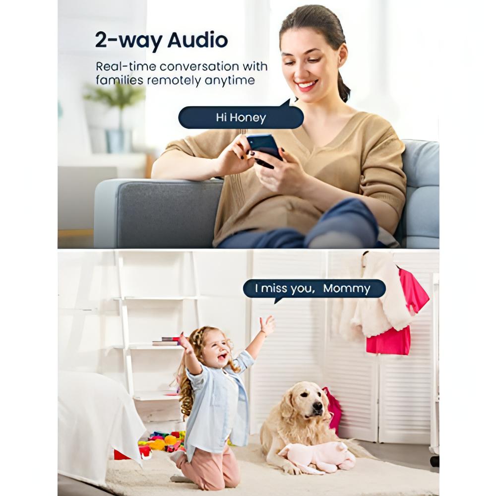 Baby Monitor with Camera &amp; Audio – 3MP Night Vision + Motion Detection - NextMamas