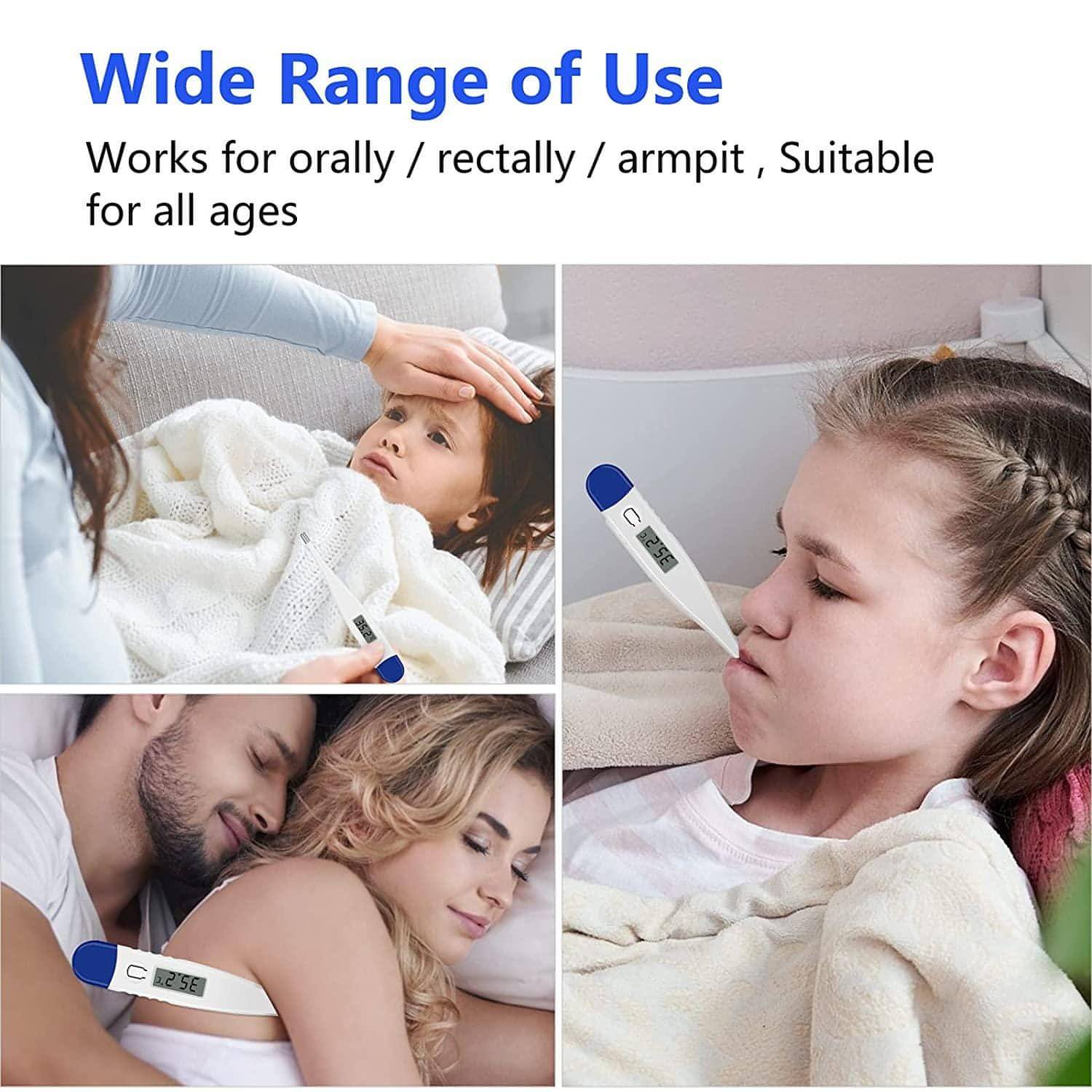 Digital Thermometer – Oral, Armpit &amp; Rectal Use - NextMamas
