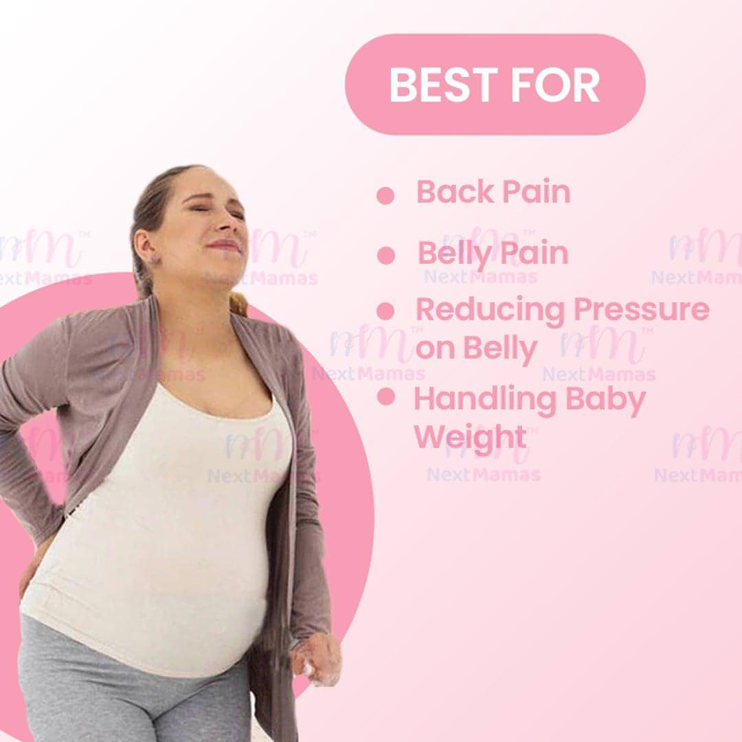 Pregnancy Back Support Belt | Supports Child Weight &amp; Relieve Back Pressure - NextMamas