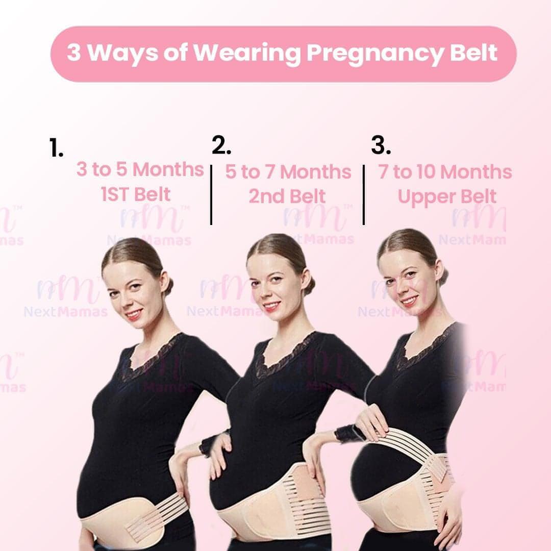 Pregnancy Back Support Belt | Supports Child Weight &amp; Relieve Back Pressure - NextMamas