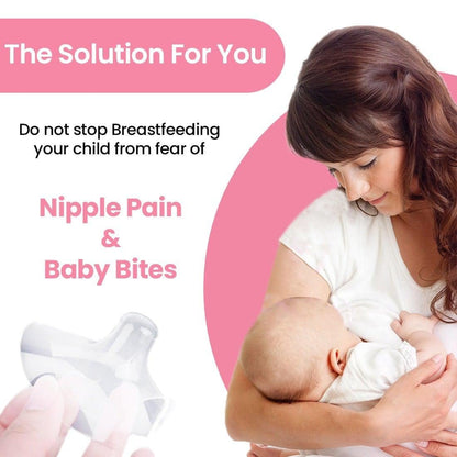 Silicone Breastfeeding Nipple Cover Shields | Protects from Baby Bite, Nipple Wound &amp; Infection Pain - NextMamas