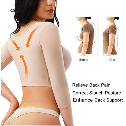 Women Upper Body, Breast &amp; Arm Shaper  | Shapewear Compression Sleeves. - NextMamas