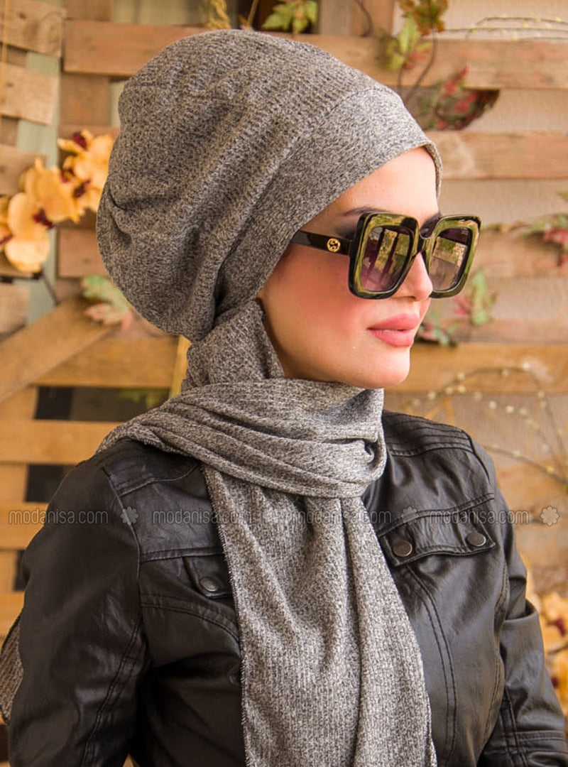 Plain Stylish Instant Scarf - NextMamas